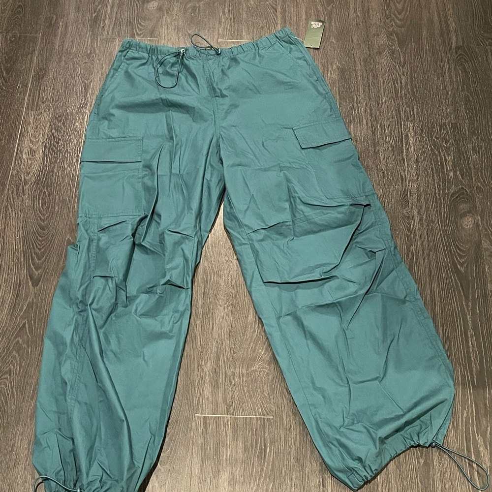 Teal Cargo Pants